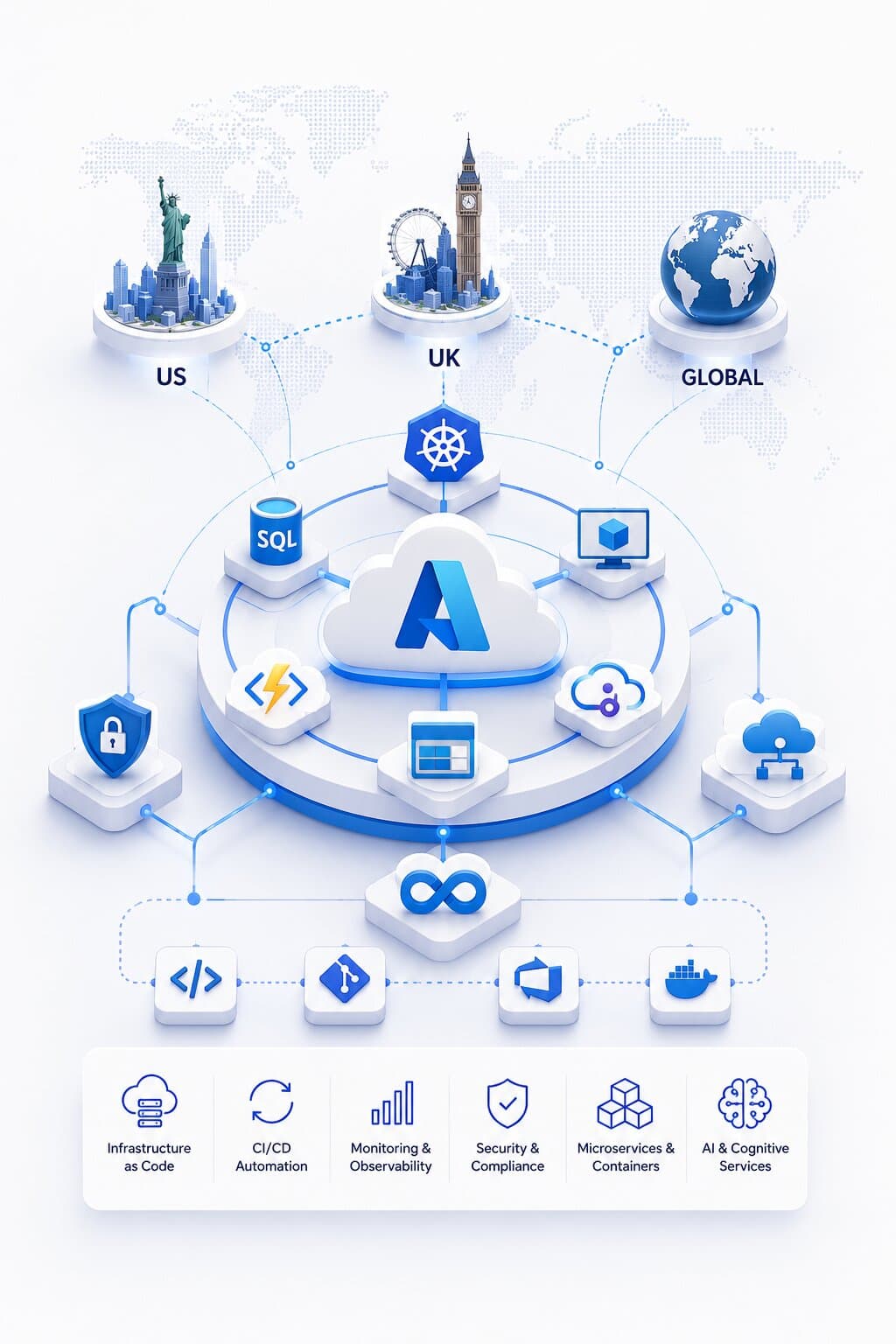 a snapshot of Azure Engineering for Businesses Across the US, UK & Global Markets