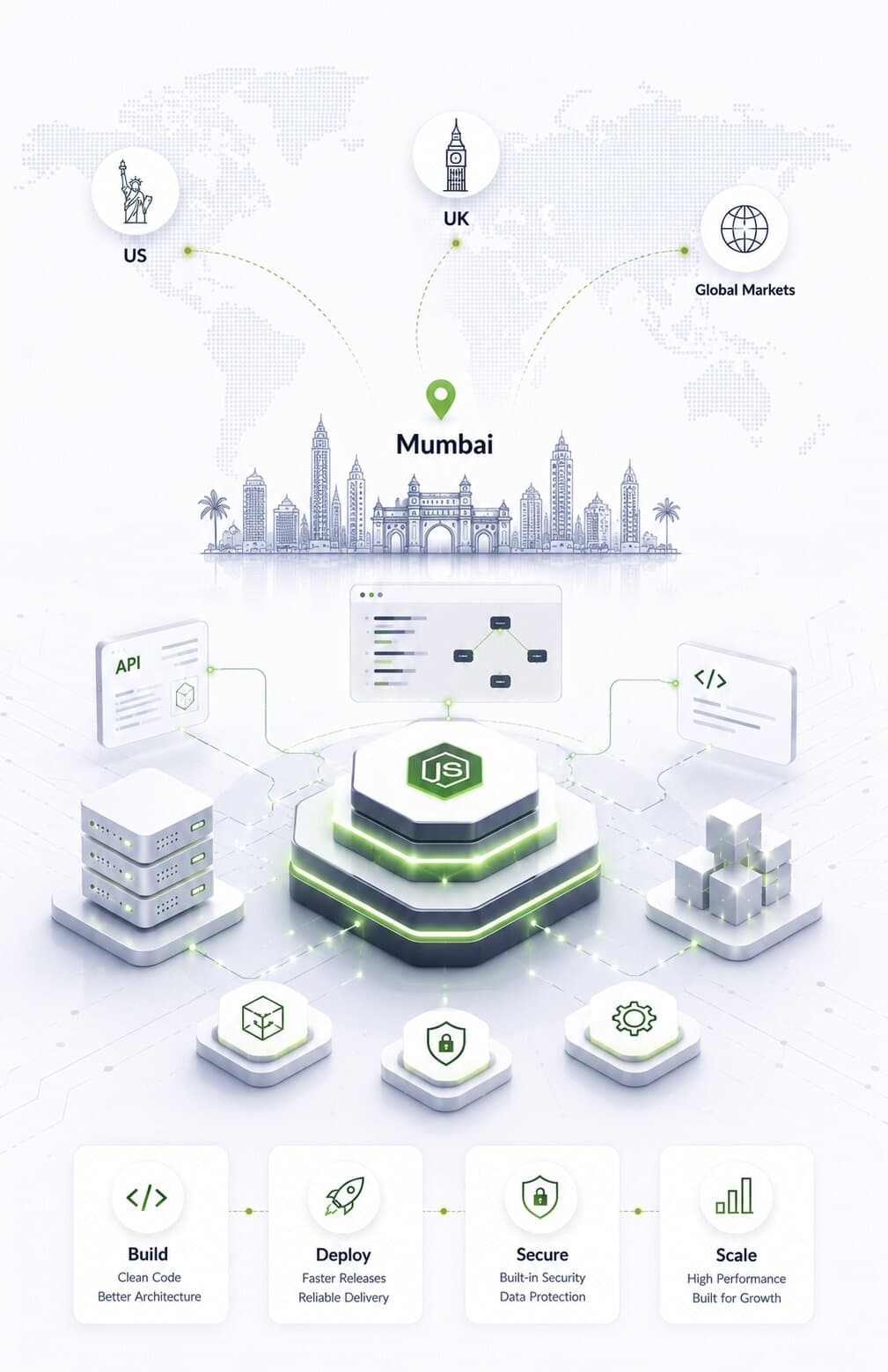 a snapshot of nodejs developers for global market