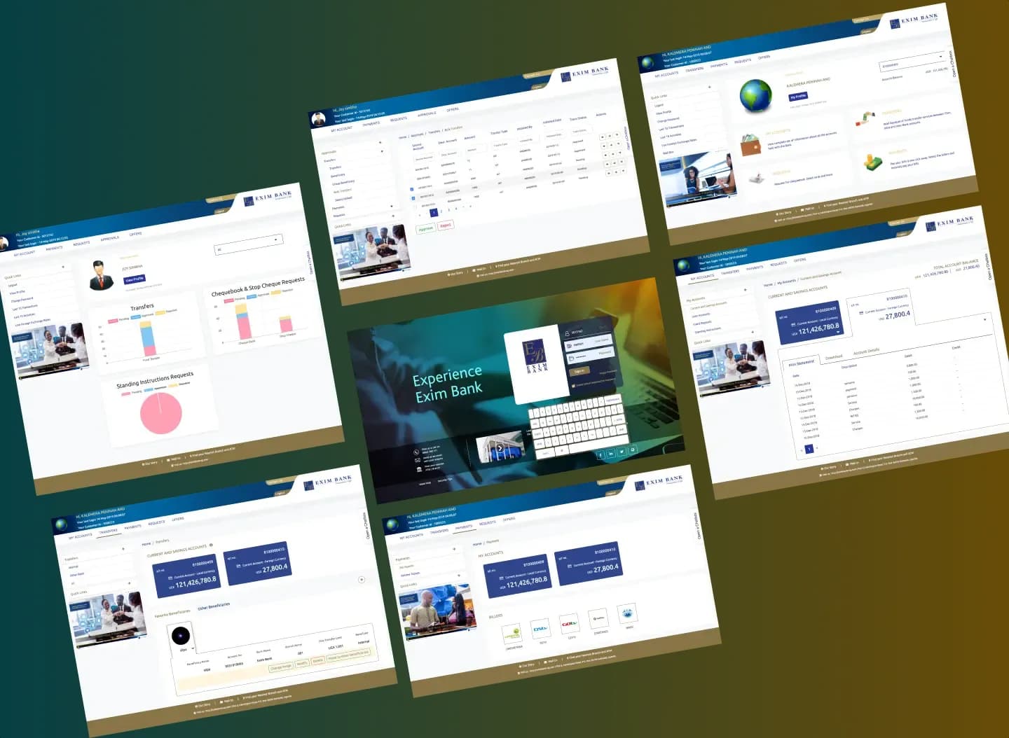 Net Banking Platform for Exim Bank